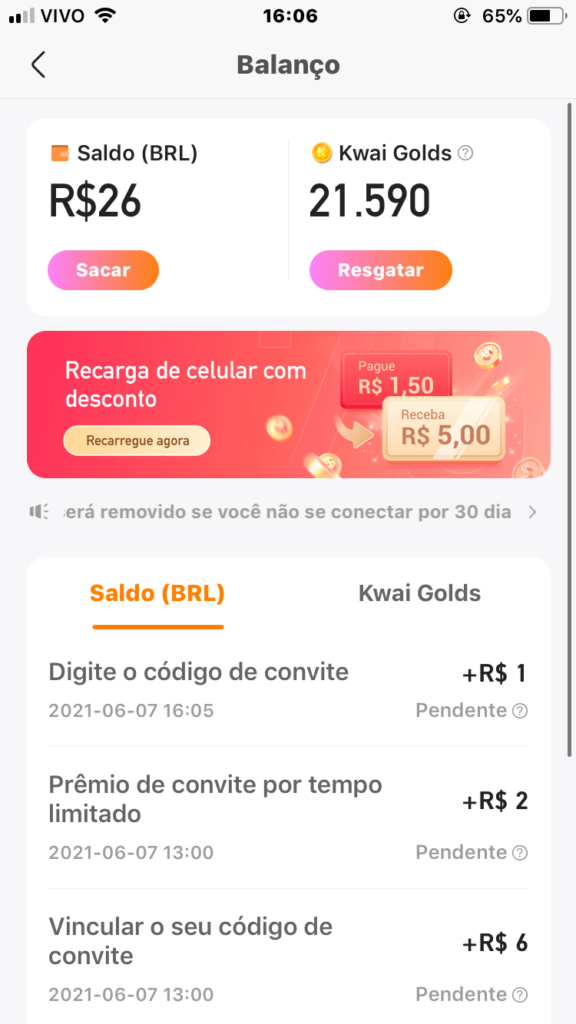 Códigos da Kwai